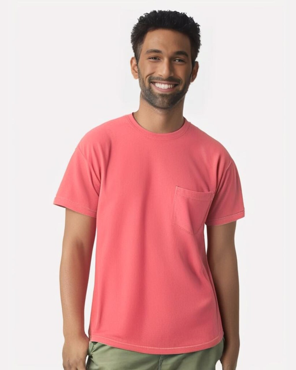 Comfort Colors® Garment Dyed Heavyweight Pocket Crewneck Short Sleeve T-Shirt